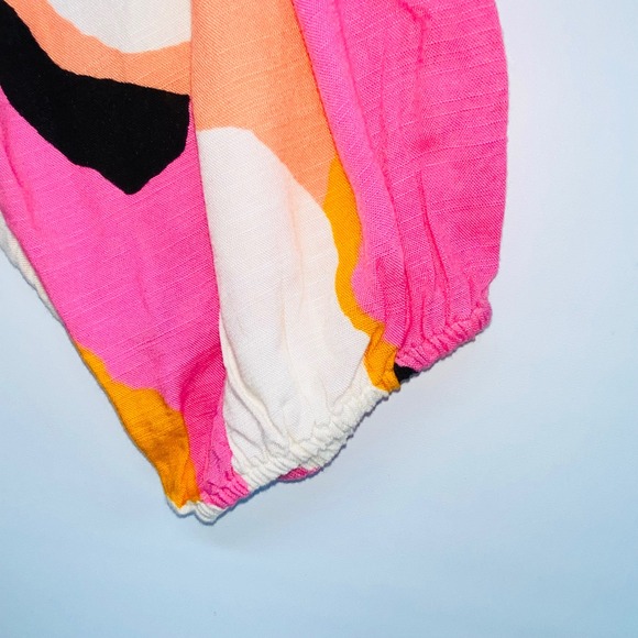 AVA & VIV Women Multicolor Abstract Print Wrap Dress Long Sleeve Belted Size 4X - Picture 4 of 10